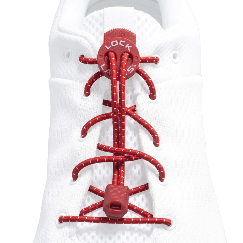 Load image into Gallery viewer, Lock Laces 48" Shoelaces (Various Colours) Red By Lock Laces
