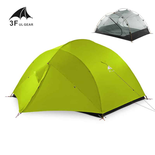 3F UL Gear Qingkong 3 Season Tent - Green By 3F UL GEAR