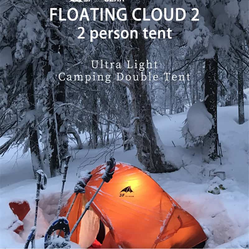 Load image into Gallery viewer, 3F UL Gear Floating Cloud 2 Person Tent - Khaki 3 Season By 3F UL GEAR
