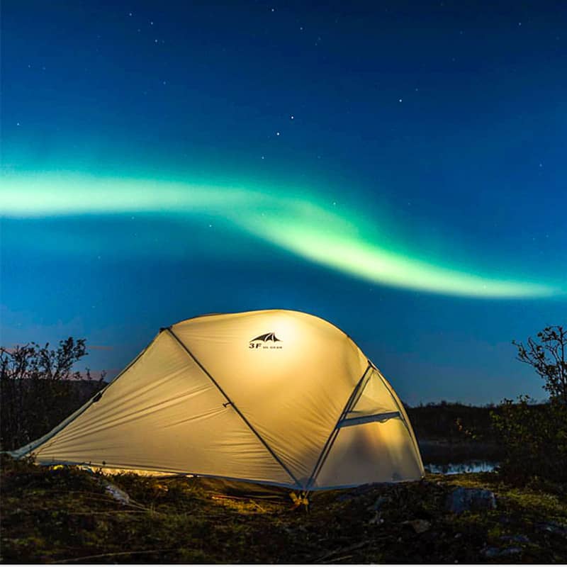 Load image into Gallery viewer, 3F UL Gear Floating Cloud 2 Person Tent - Khaki 3 Season By 3F UL GEAR
