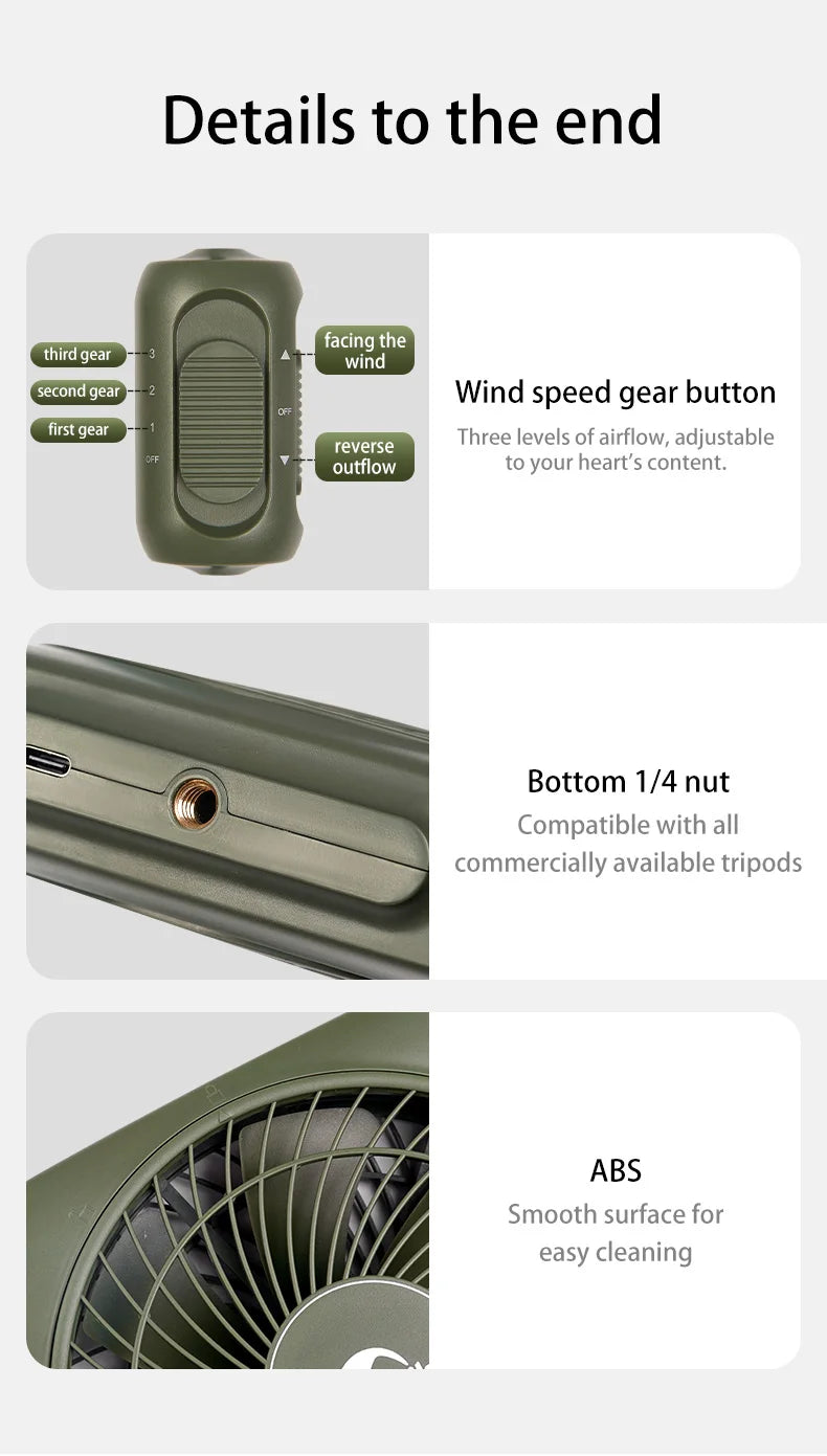 Load image into Gallery viewer, Naturehike USB powered Camping Fan with Speed control By NatureHike
