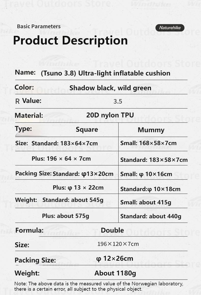 Load image into Gallery viewer, Naturehike Ultralight sleeping Pad (Large) R 3.5 By NatureHike
