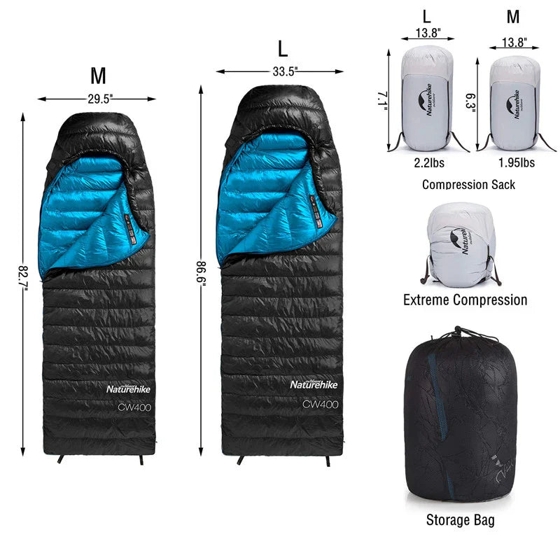 Load image into Gallery viewer, Naturehike Duck Down Sleeping Bag 650g- Various Sizes By NatureHike
