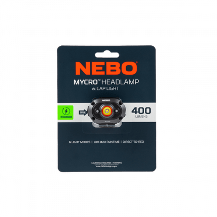 Nebo Mycro 400 Headlight Headlamp / Cap Lamp By NEBO