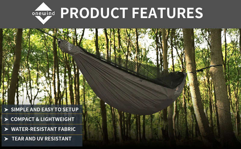 Load image into Gallery viewer, Onewind Airstream 11' Hammock with Detachable Zipper Bugnet and Wind Sock By Onewind Outdoors
