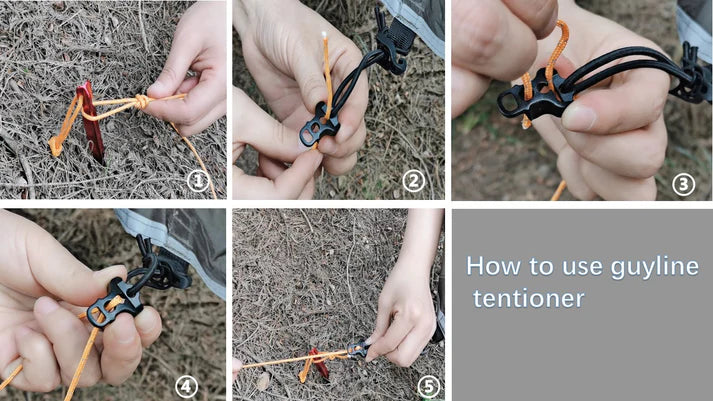 Load image into Gallery viewer, Onewind Guy Line Lock Tensioners And Tent Guyline Collection Systems - 10PCS By Onewind Outdoors
