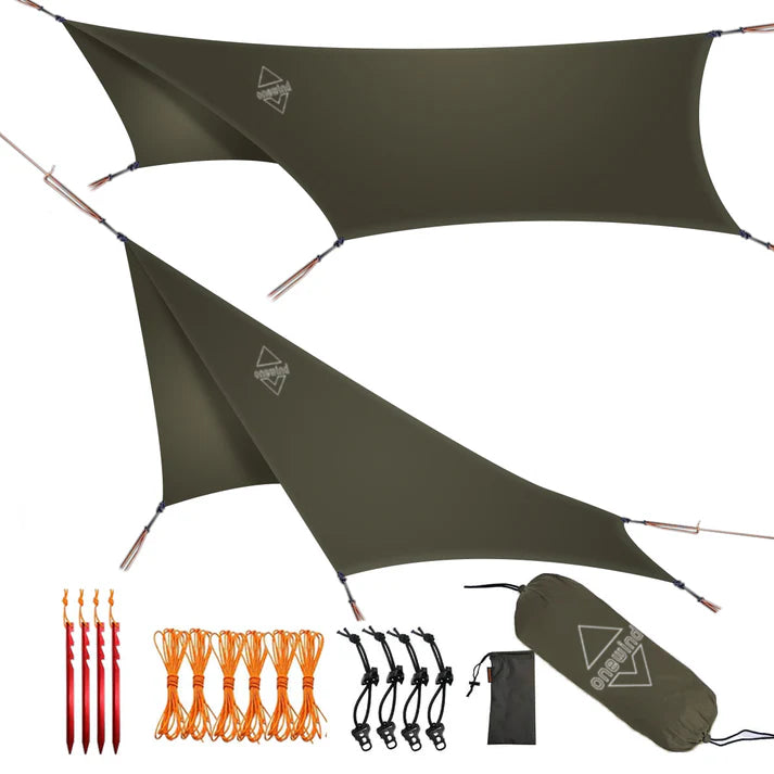 Load image into Gallery viewer, Onewind Nebula 12' Hexagonal Tarp Hammock Rain Fly By Onewind Outdoors

