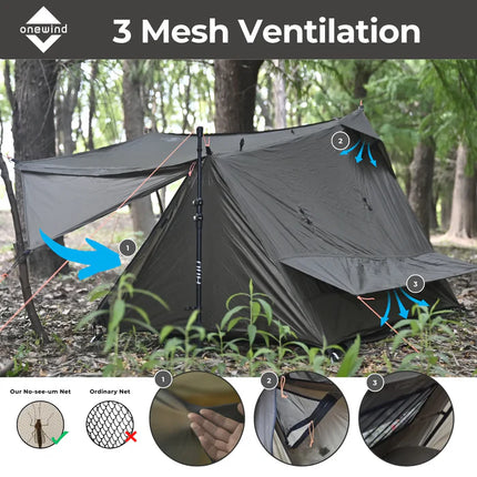 Onewind Outdoors Ultralight SoloVent Bivy Tent (2026 Version) By Onewind Outdoors