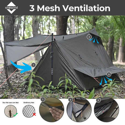 Onewind Outdoors Ultralight SoloVent Bivy Tent (2026 Version) By Onewind Outdoors