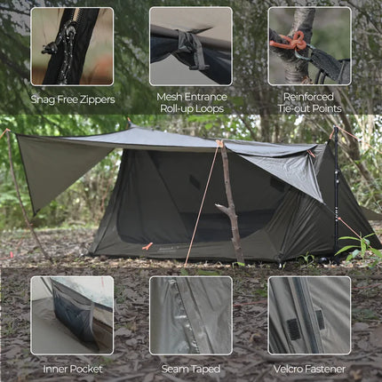 Onewind Outdoors Ultralight SoloVent Bivy Tent (2026 Version) By Onewind Outdoors