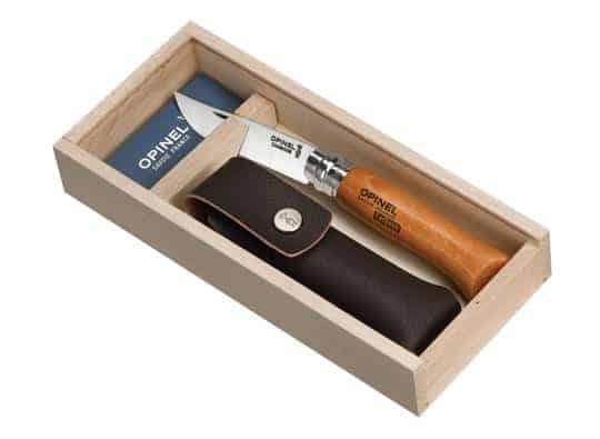 Load image into Gallery viewer, Opinel No.8 Classic Originals Carbon Steel Knife with Sheath Gift Set By Opinel knives
