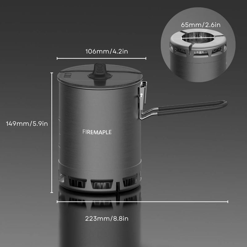 Load image into Gallery viewer, FireMaple Petrel G3 Cooking set (Ultralight) with Greenpeak stove By Fire Maple Gear
