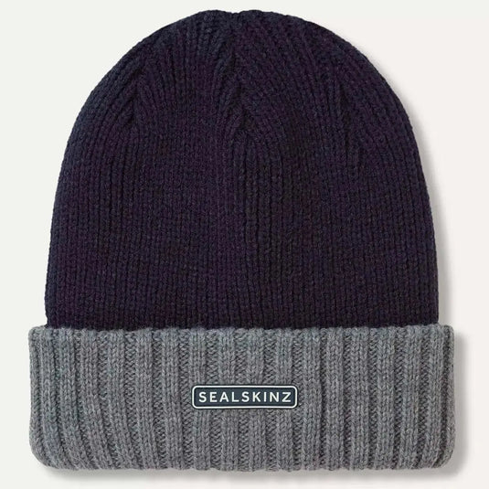 SealSkinz Bacton Waterproof Beanie Navy By Seal Skinz