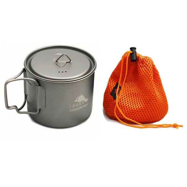 Load image into Gallery viewer, Toaks light Titanium Pots with Lid ( 550ML or 650ML) 550ML By Toaks Outdoors
