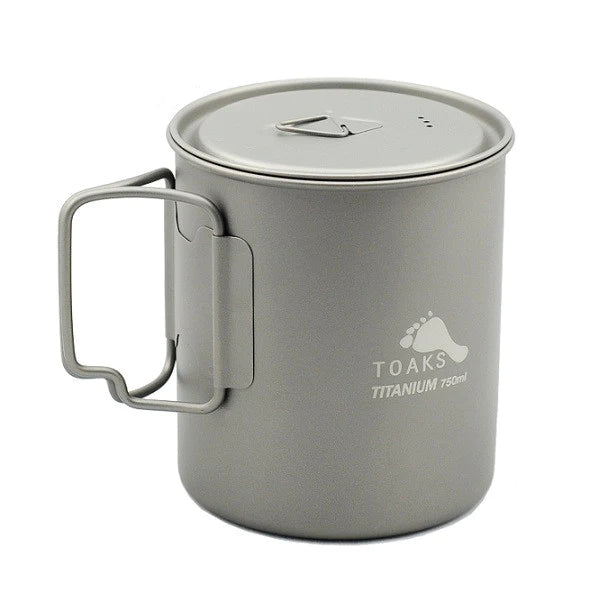 Load image into Gallery viewer, TOAKS Titanium Lightweight Pot with Lid (750ml &amp; 900ml) By Toaks Outdoors
