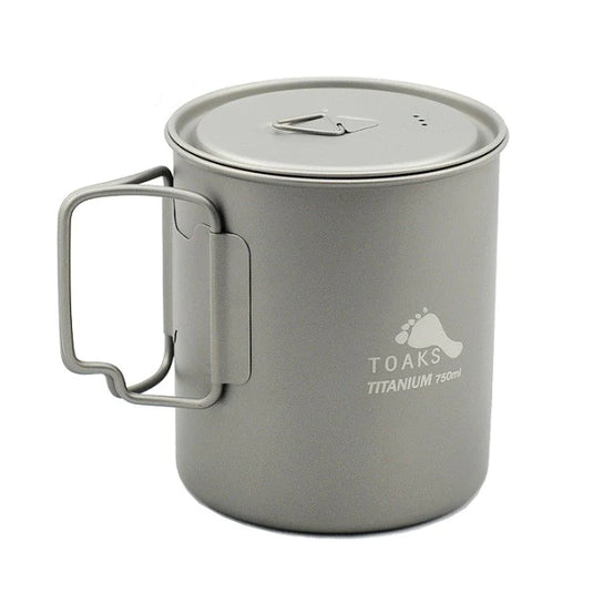 TOAKS Titanium Lightweight Pot with Lid (750ml & 900ml) By Toaks Outdoors