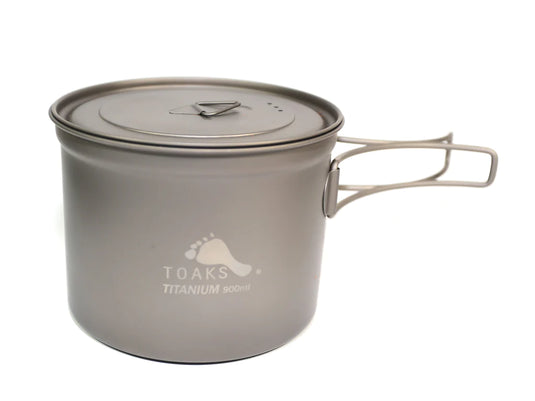 TOAKS Titanium Lightweight Pot with Lid (750ml & 900ml) By Toaks Outdoors