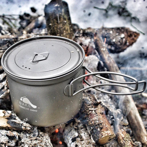 Load image into Gallery viewer, TOAKS Titanium Lightweight Pot with Lid (750ml &amp; 900ml) By Toaks Outdoors
