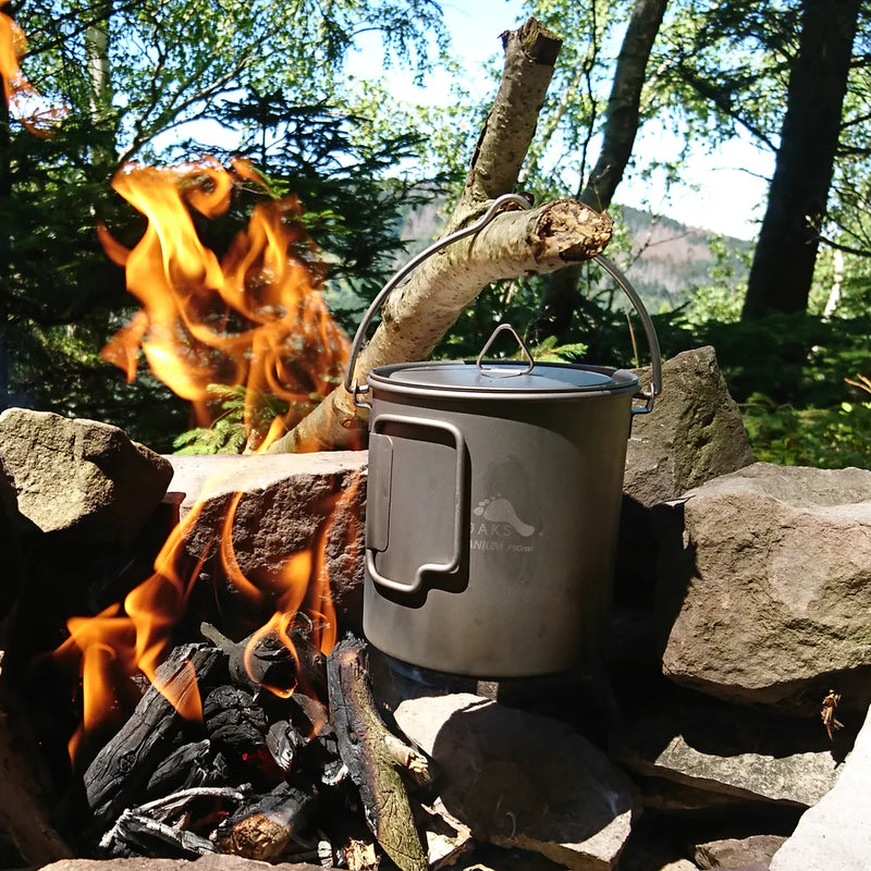 Load image into Gallery viewer, Toaks Titanium Pot with Bail Handle (Various Size) By Toaks Outdoors
