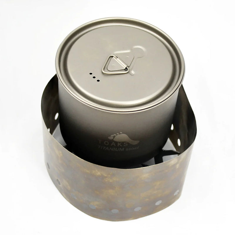 Load image into Gallery viewer, Toaks Titanium Solid Fuel Cook Set By Toaks Outdoors
