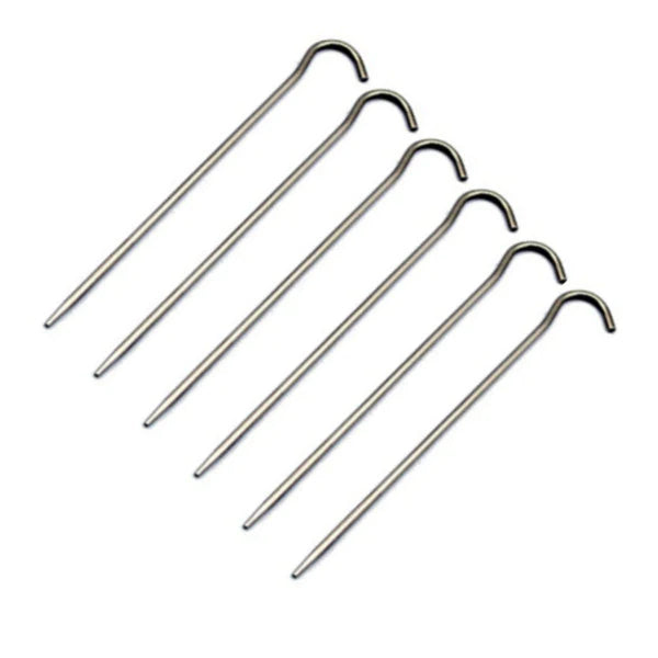 Load image into Gallery viewer, Toaks Titanium Hook Pegs (Pack of 6) By Toaks Outdoors
