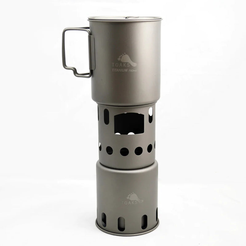 Load image into Gallery viewer, Toaks Titanium Wood Burning Stove ( Small / Large) By Toaks Outdoors
