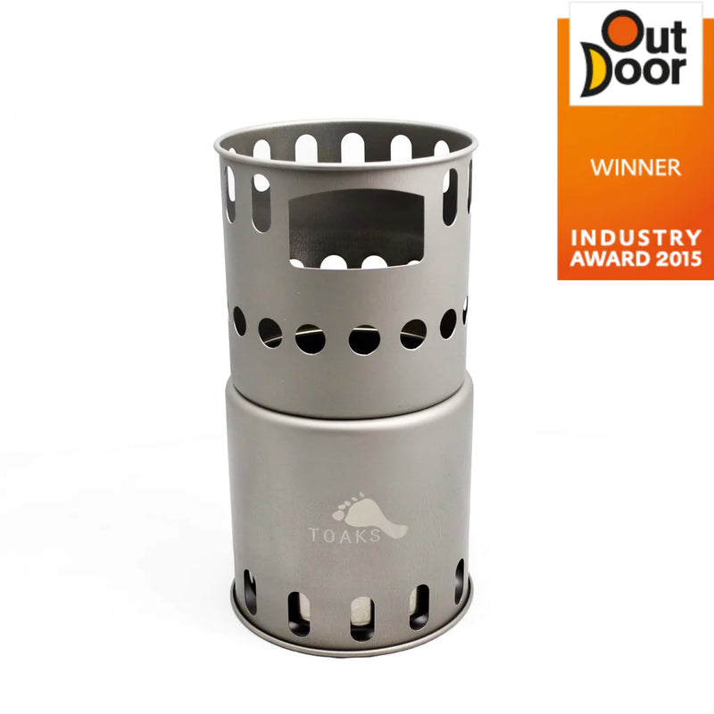 Load image into Gallery viewer, Toaks Titanium Wood Burning Stove ( Small / Large) Large By Toaks Outdoors

