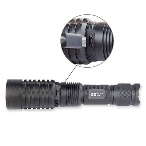 Load image into Gallery viewer, Trust Fire Z9 Zoomable 3 mode Flashlight USB recharge By Trust Fire
