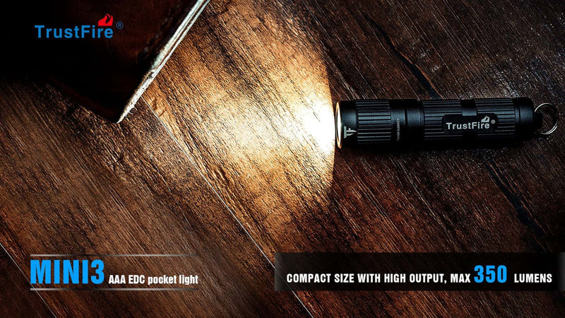 Load image into Gallery viewer, TrustFire MINI3 EDC Flashlight 350 Lumens By Trust Fire
