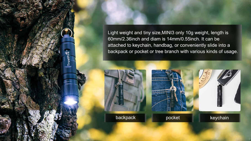 Load image into Gallery viewer, TrustFire MINI3 EDC Flashlight 350 Lumens By Trust Fire
