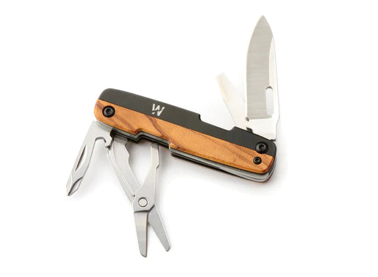 Load image into Gallery viewer, Whitby KENT+ EDC Multipurpose Knife (Various Colours) Olive Wood &amp; Black By Whitby Knives and Gear
