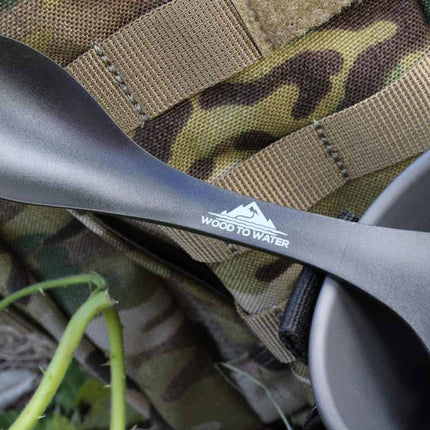 Wood To Water Spork - Black (Free with all orders over £20) By Wood To Water