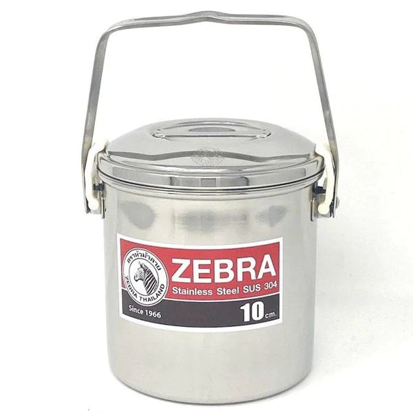 Load image into Gallery viewer, Zebra Stainless Steel Billy Can with handle (Various Sizes) 10cm By Zebra Head
